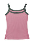 PP singlet - Pink w grey